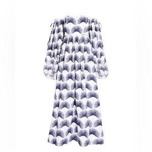 Agua by Agua Bendita
Alheli Printed Cotton Off-The-Shoulder Maxi Dress